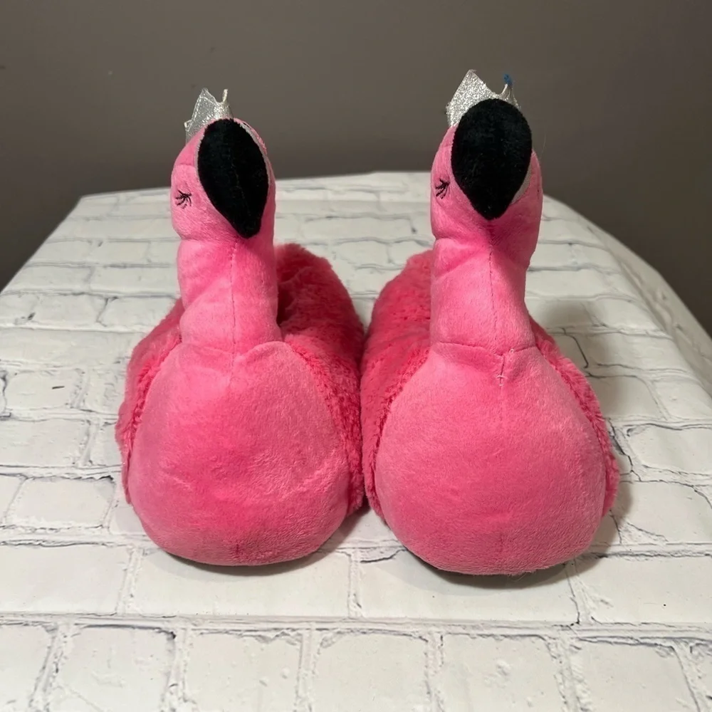 Girls' Flamingo House Slippers, Size 2-3